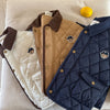 Kids Quilted Teddy Patch Jacket - Beekee