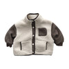 Cozy Two-Tone Sherpa Kids Jacket - Beekee