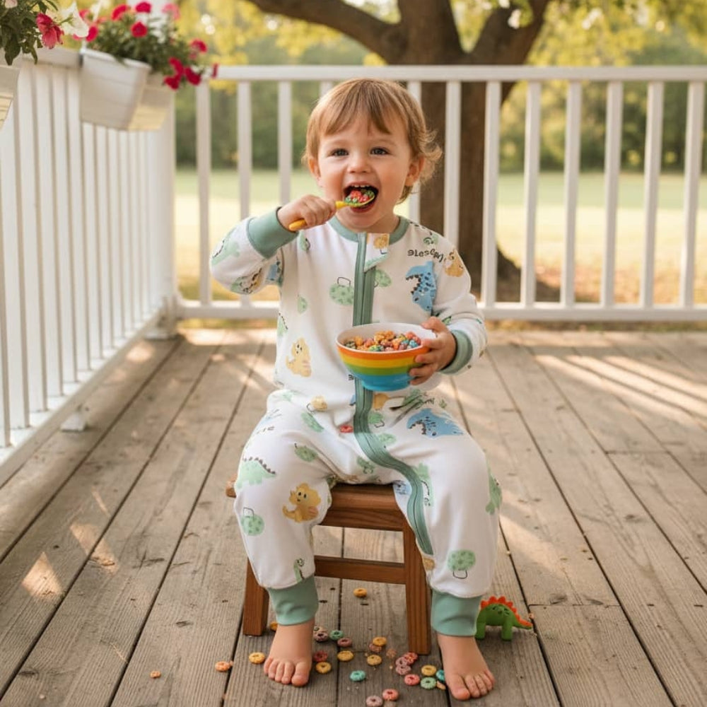 Cute All-Over Print Baby Sleep Romper - Beekee