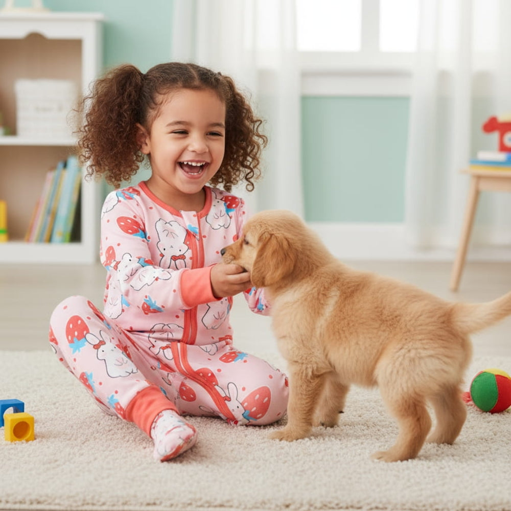 Cute All-Over Print Baby Sleep Romper - Beekee