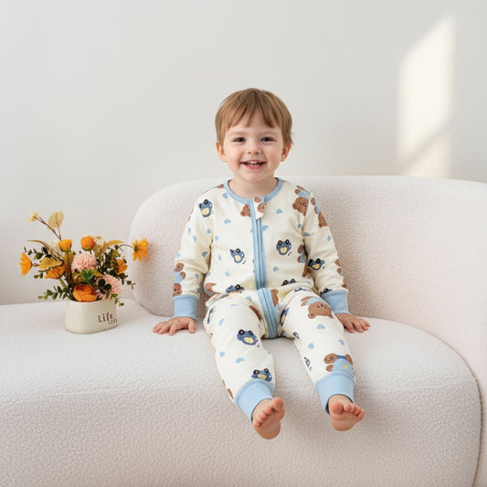 Cute All-Over Print Baby Sleep Romper - Beekee