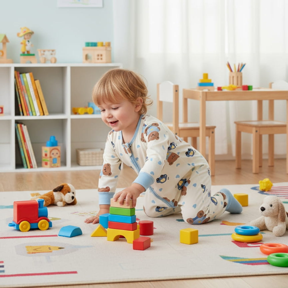 Cute All-Over Print Baby Sleep Romper - Beekee