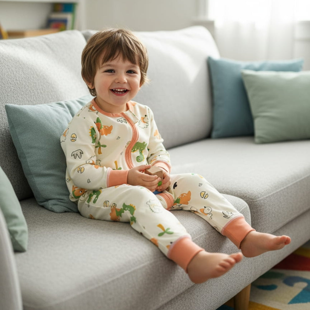 Cute All-Over Print Baby Sleep Romper - Beekee