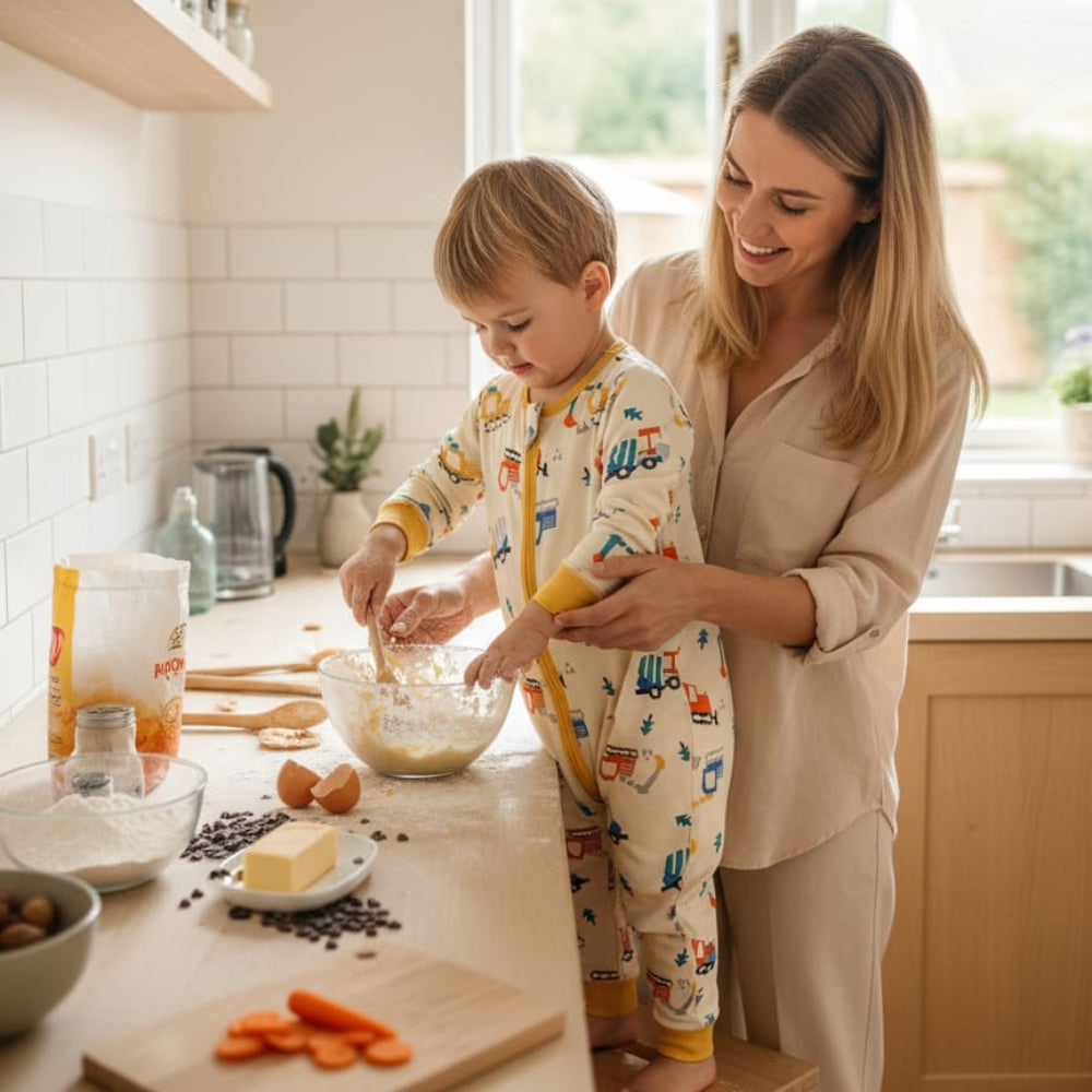 Cute All-Over Print Baby Sleep Romper - Beekee