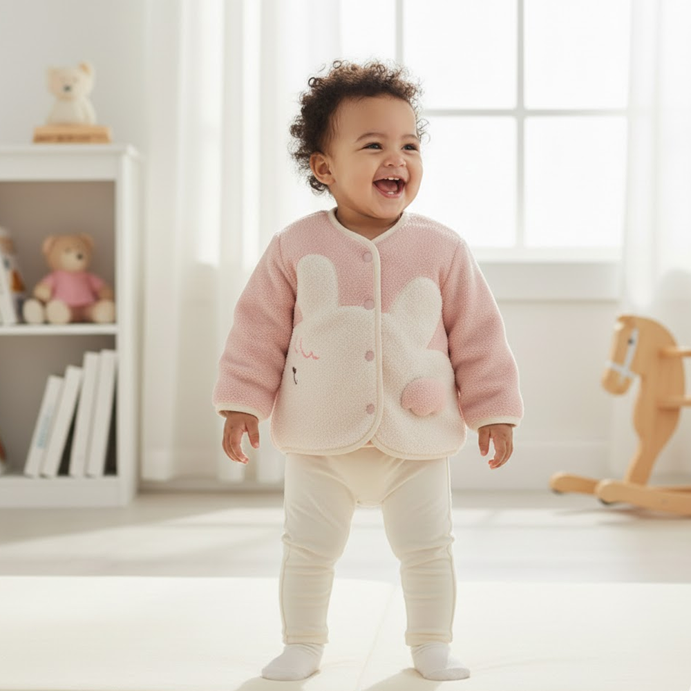 Cute Animal Fleece Baby Jacket - Beekee