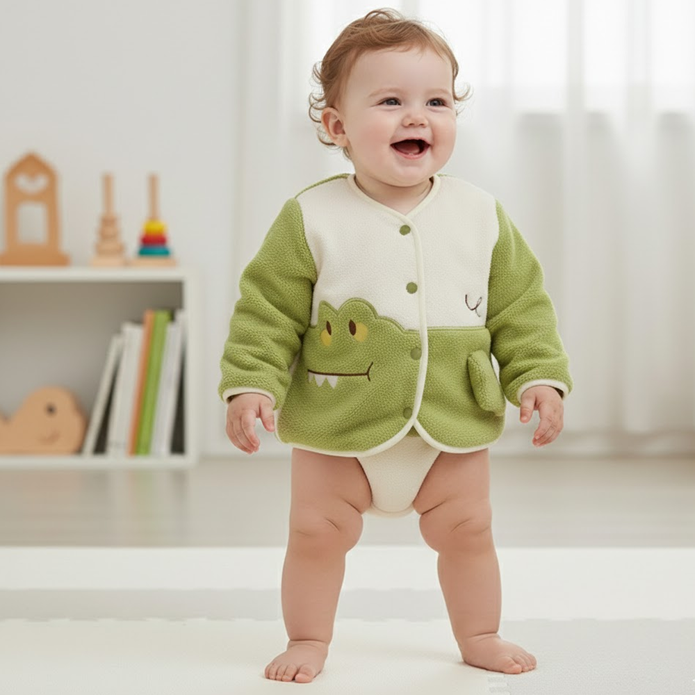Cute Animal Fleece Baby Jacket - Beekee