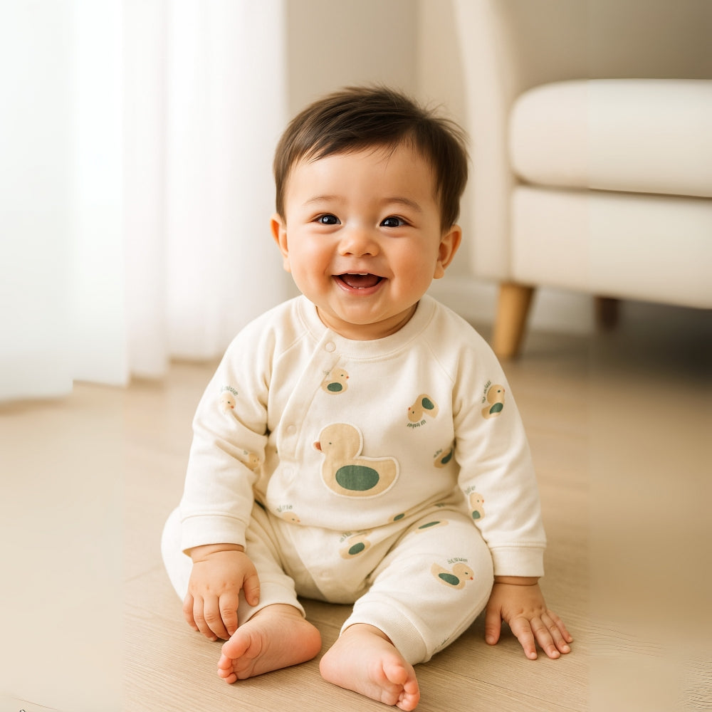 Cute Animal Print Cotton Baby Romper - Beekee
