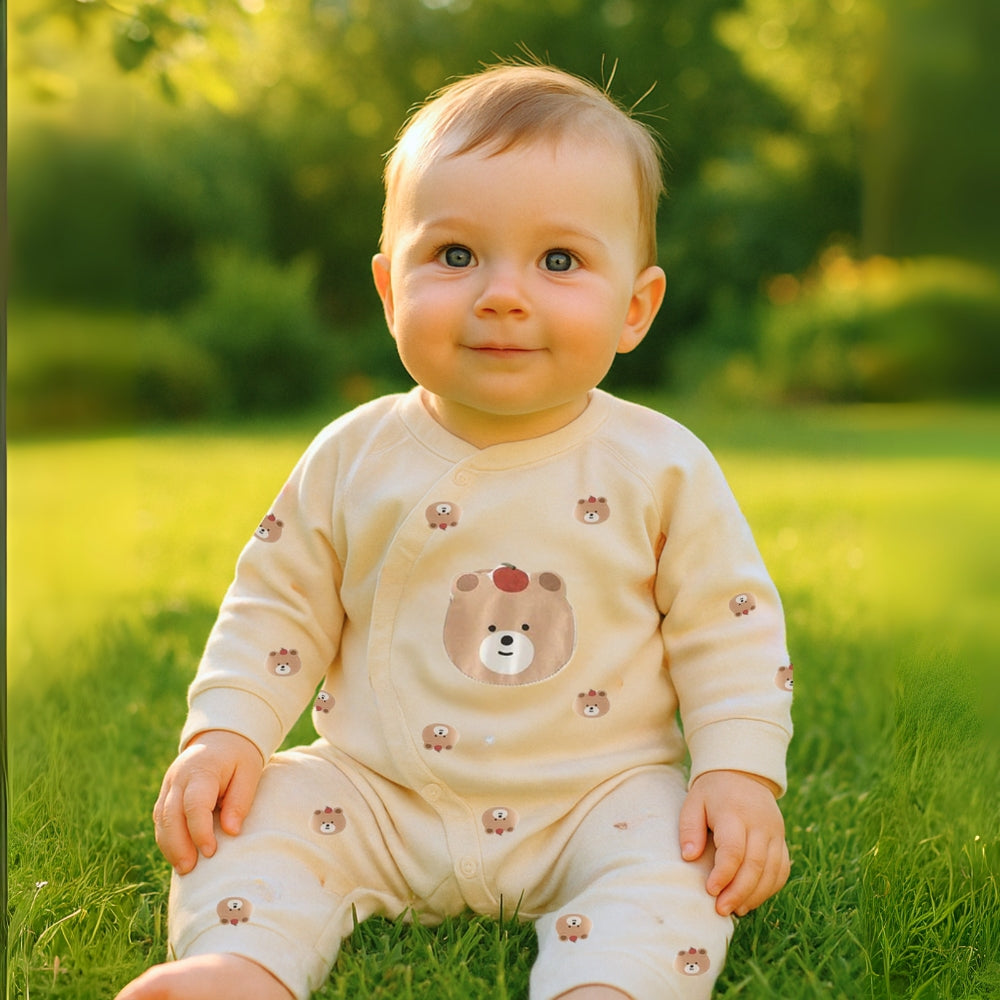 Cute Animal Print Cotton Baby Romper - Beekee