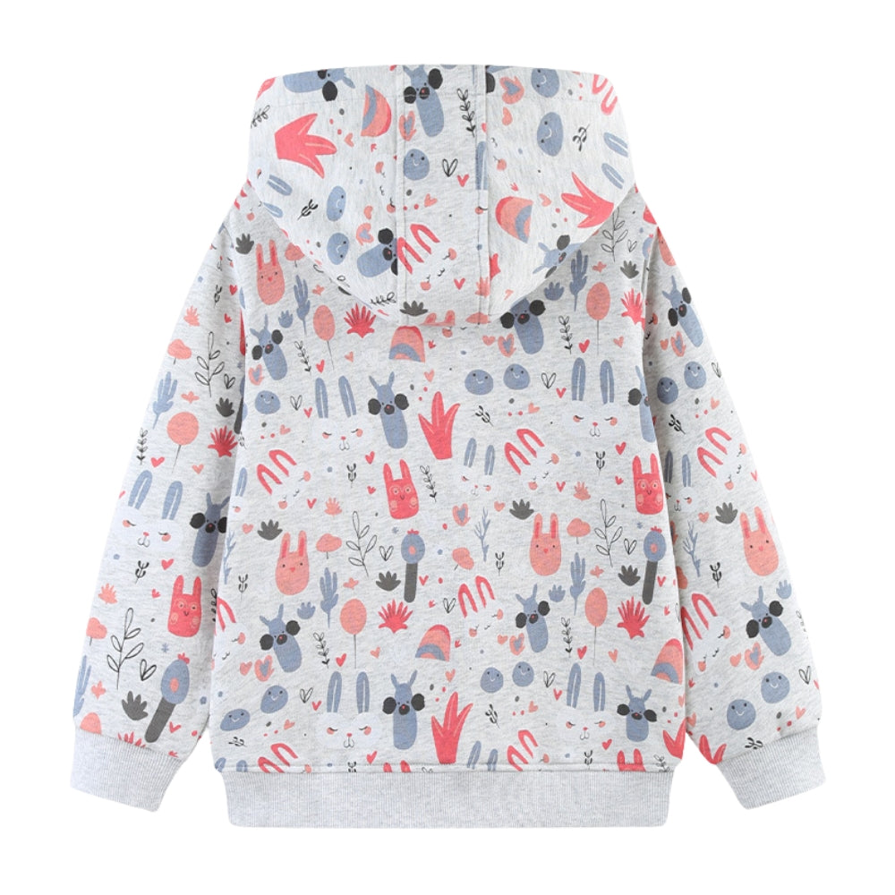 Cute Animal Print Hooded Jacket - Beekee