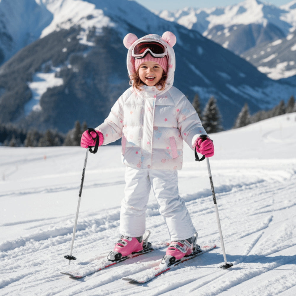 Cute Bear Ear Hooded Puffer Jacket - Beekee