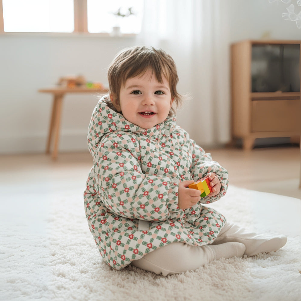 Cute Bear Ear Hooded Puffer Jacket - Beekee