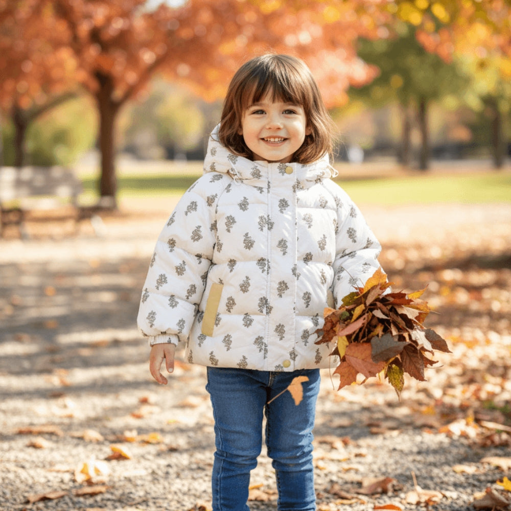 Cute Bear Ear Hooded Puffer Jacket - Beekee