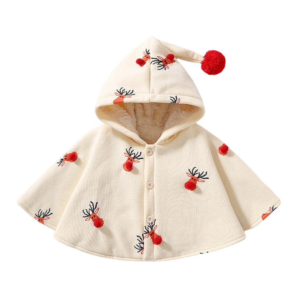 Cute Christmas Reindeer Baby Cape - Beekee