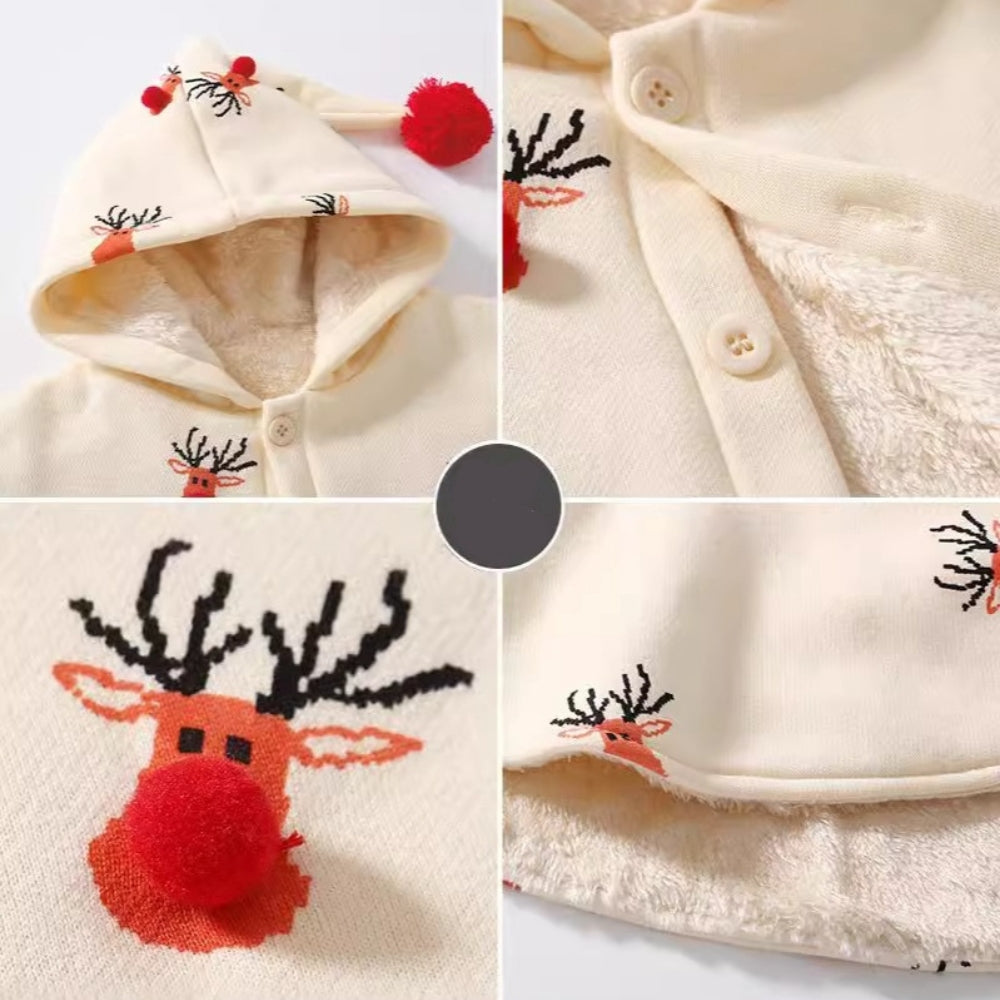 Cute Christmas Reindeer Baby Cape - Beekee