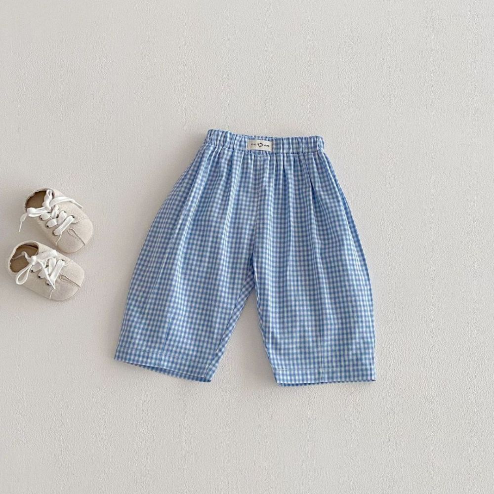 Cute Gingham Check Kids' Summer Shorts - Beekee