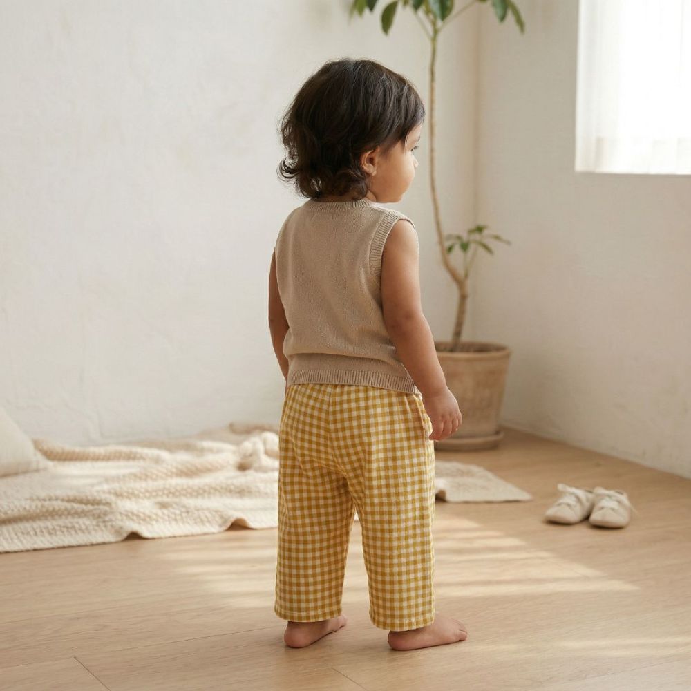 Cute Gingham Check Kids' Summer Shorts - Beekee