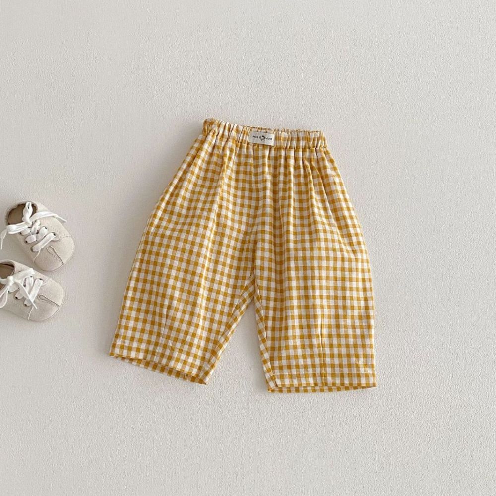 Cute Gingham Check Kids' Summer Shorts - Beekee