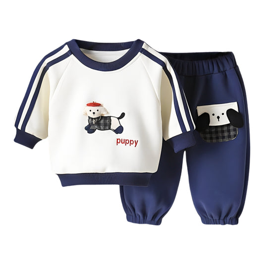 Cute Scottish Puppy Sweatshirt and Jogger Set -Beekee