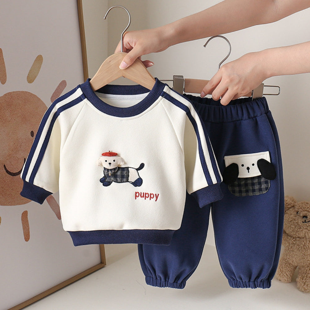 Cute Scottish Puppy Sweatshirt and Jogger Set - Beekee