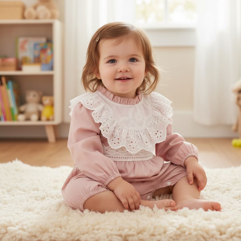 Darling Daisy Lace Baby Dress & Romper - Beekee