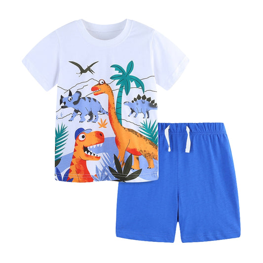 Dino Adventure T-Shirt and Shorts Set - Beekee