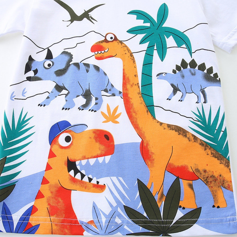 Dino Adventure T-Shirt and Shorts Set - Beekee
