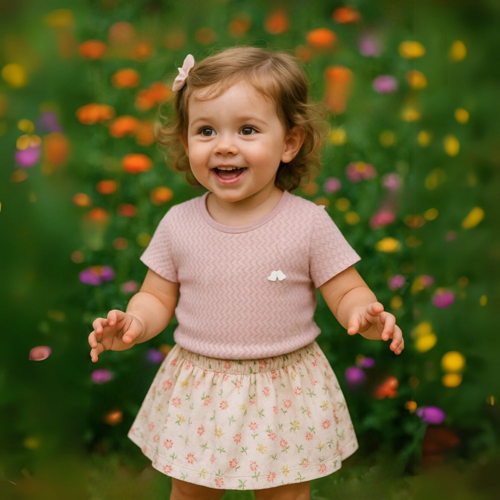 Embroidered Patch Cotton Kids Snap-Shoulder Shirt - Beekee