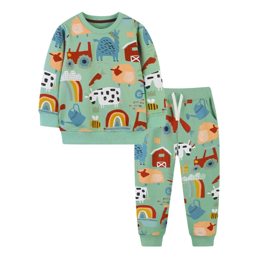 Farmyard Friends Sweatshirt and Jogger Set - Beekee