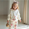 Floral Baby Hoodie, Sweatpants and Headband Set - Beekee
