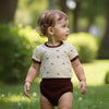 Floral Grid Tee and Ribbed Shorts Play Set - Beekee