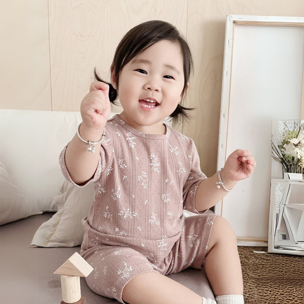 Floral Print Kids Pajama Set - Beekee