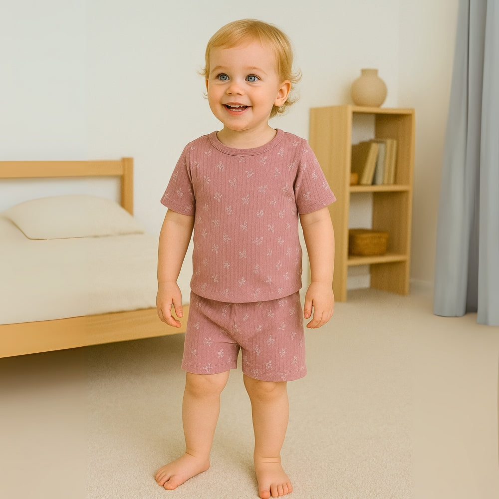 Floral Print Kids Pajama Set - Beekee