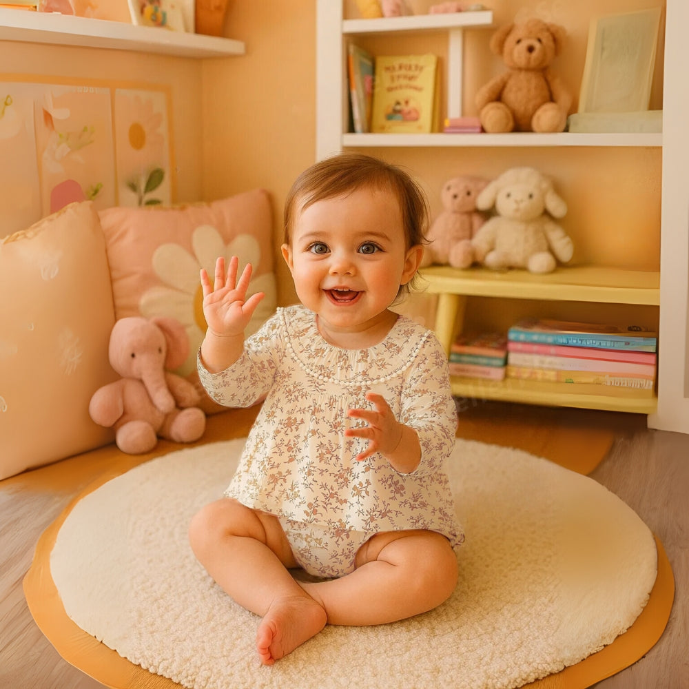 Floral Peter Pan Collar Romper Dress - Beekee