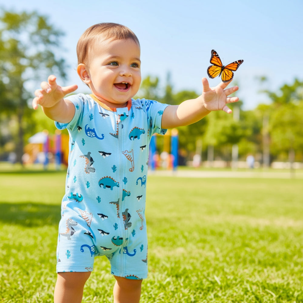 Fun Print Soft Cotton Baby Romper - Beekee