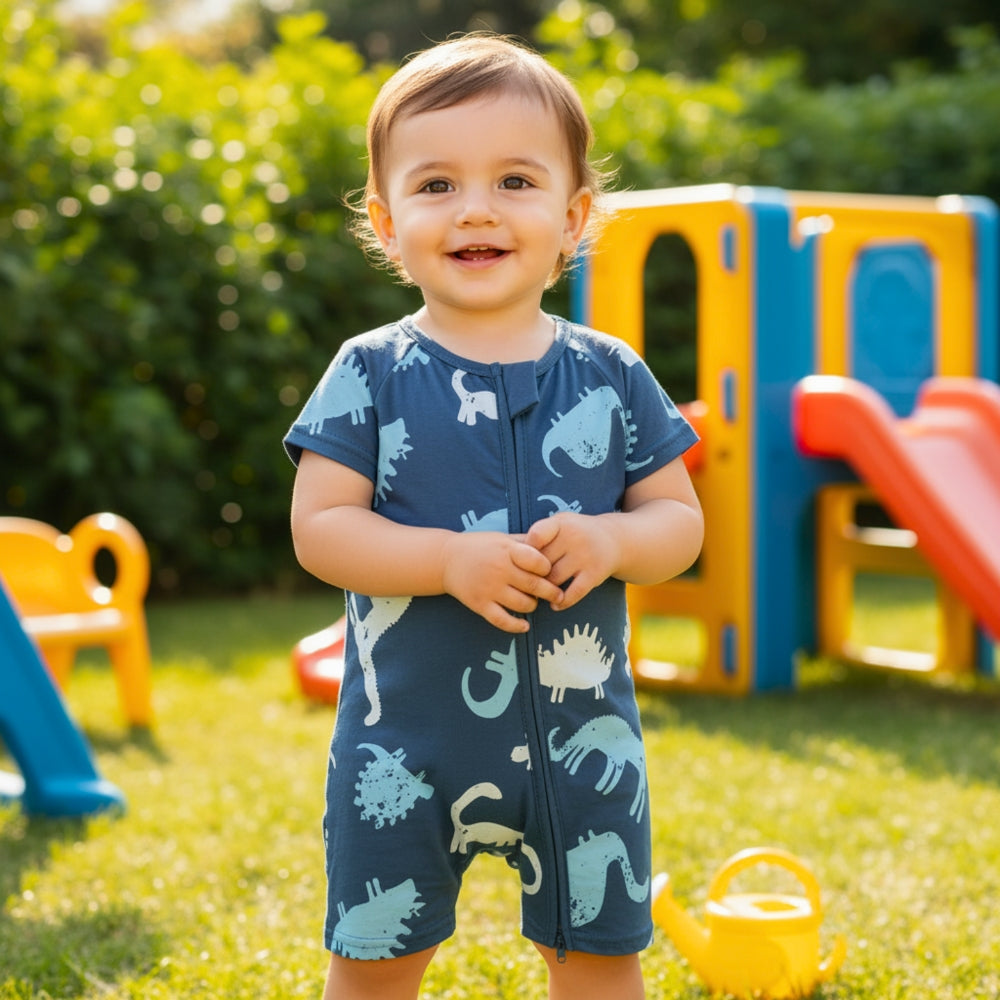 Fun Print Soft Cotton Baby Romper - Beekee