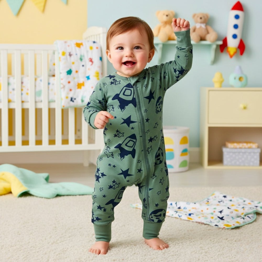 Fun Prints Baby Sleep Romper - Beekee