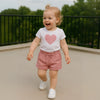 Girls Ruffle Waist Drawstring Cotton Shorts - Beekee
