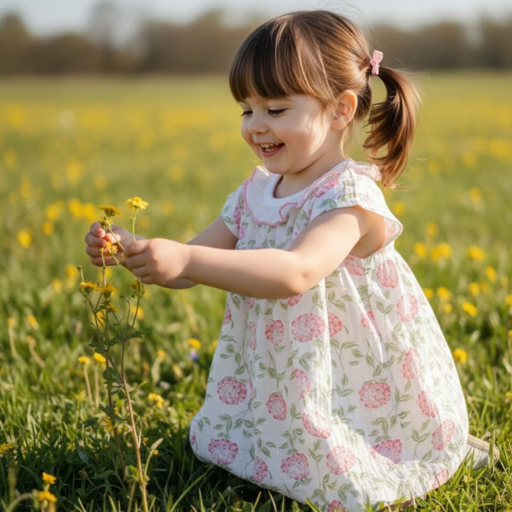 Girls Cap Sleeves Summer Dress - Beekee