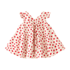 Girls Flutter Sleeve Bow Front Dress - Beekee