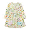 Girls Garden Treasure Long Sleeve Dress With Bunny Love - Beekee
