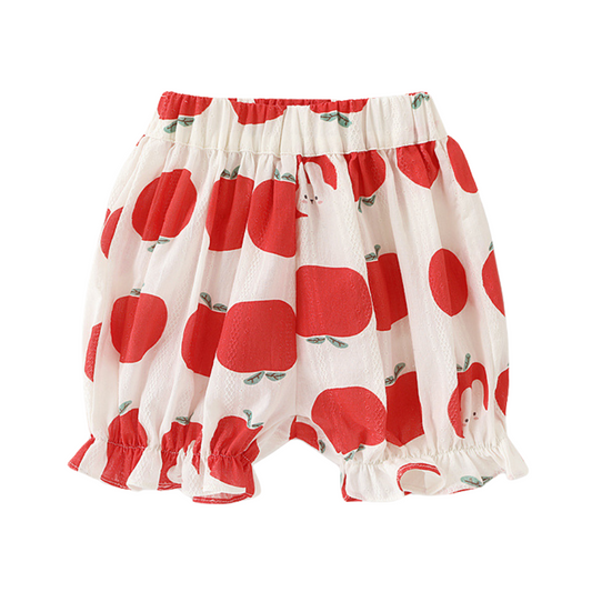 Girls Ruffle Hem Cotton Summer Bloomers - Beekee