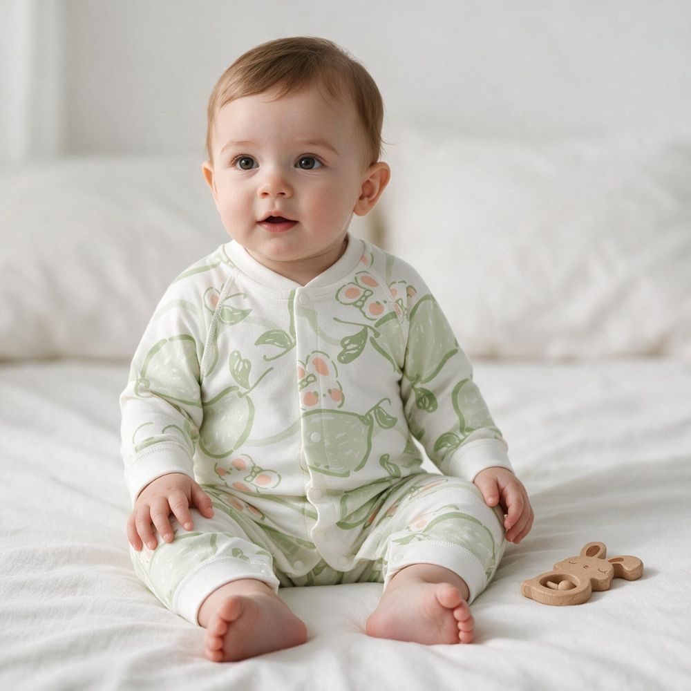 Animal and Fruit Print Baby Romper