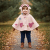 Heart-Shaped Pocket Bear Hooded Poncho - Beekee