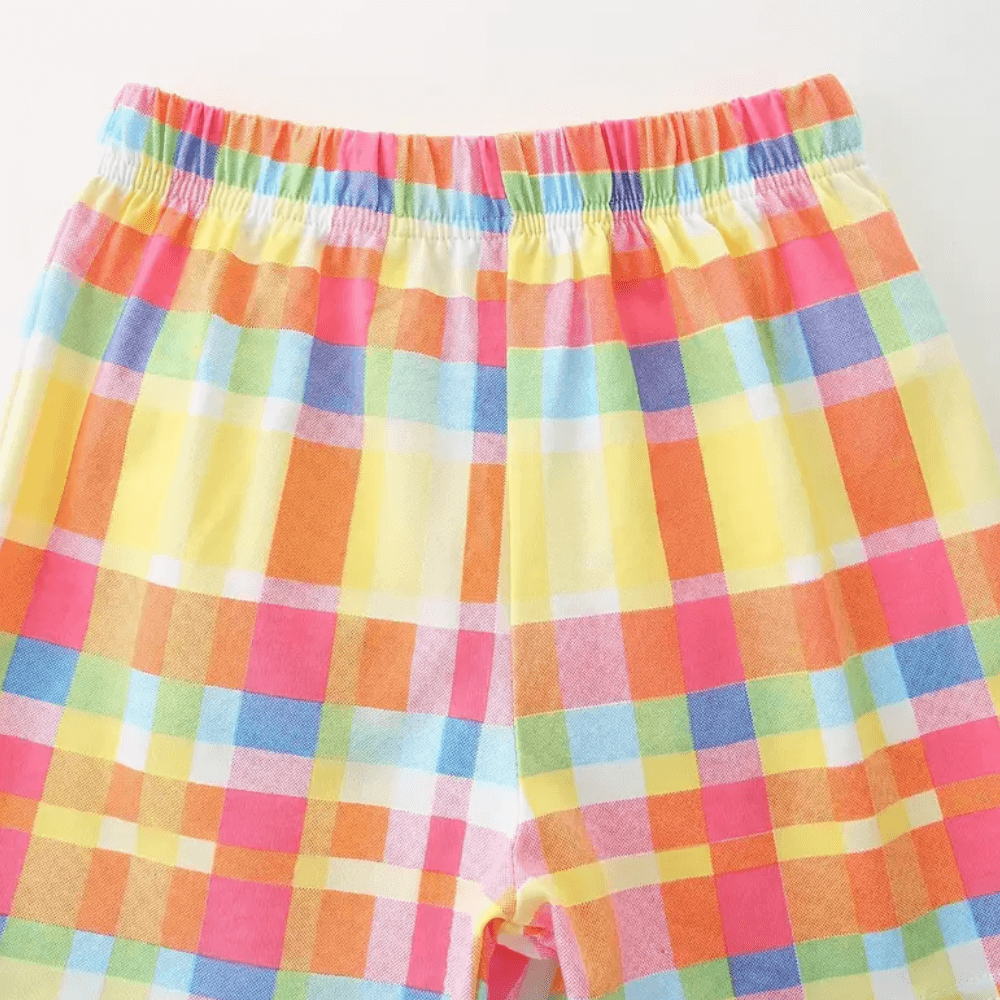 Jolly Jellyfish Ruffle Top & Rainbow Shorts Set - Beekee