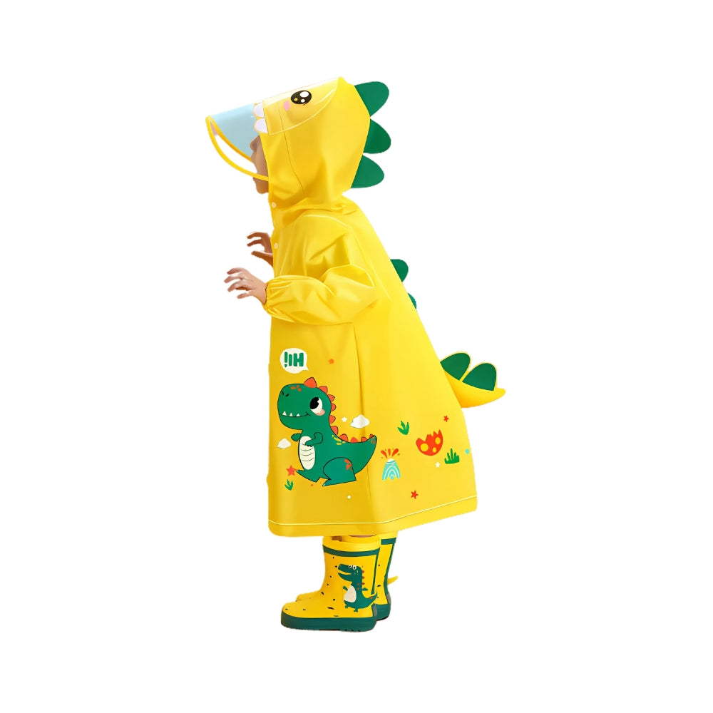 Kids Cartoon Waterproof Raincoat Set - Beekee