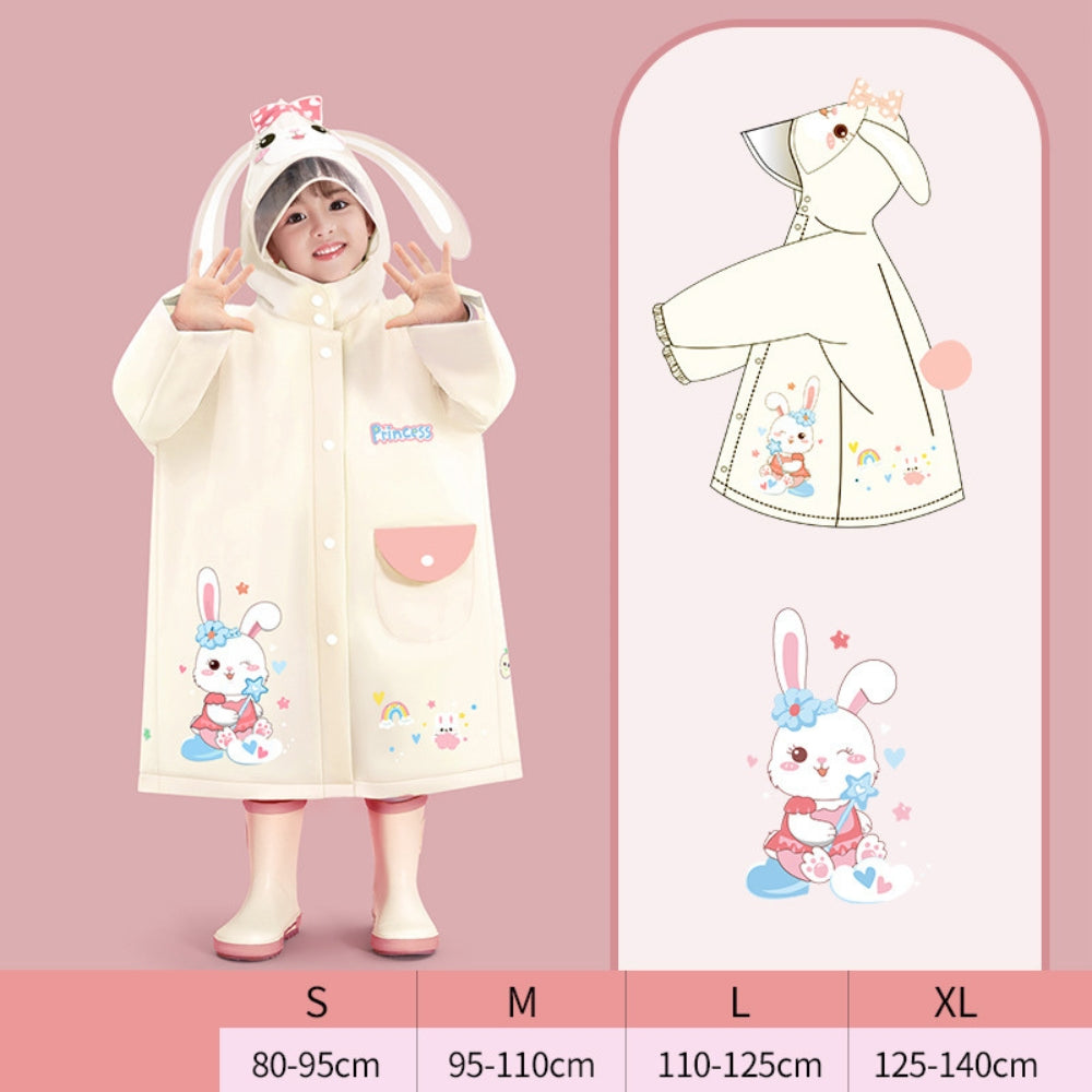 Kids Cartoon Waterproof Raincoat Set - Beekee