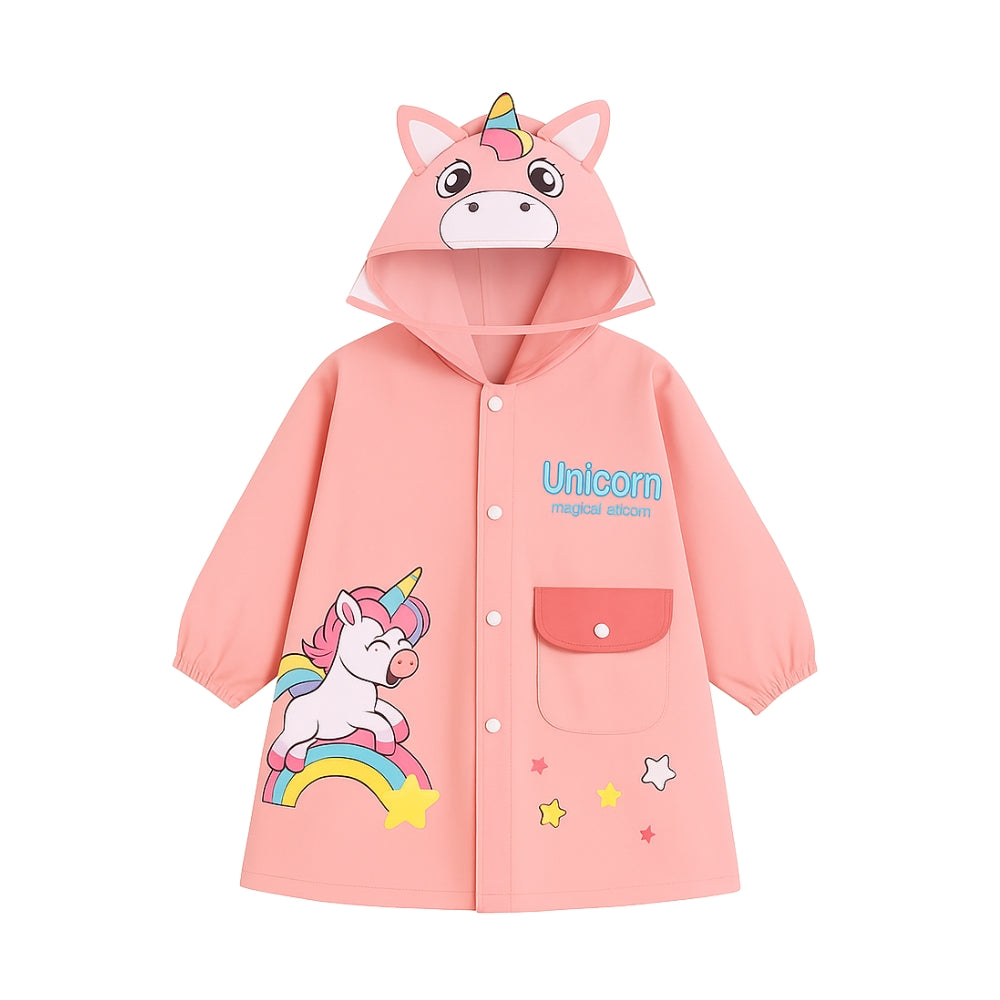 Kids Cartoon Waterproof Raincoat Set - Beekee