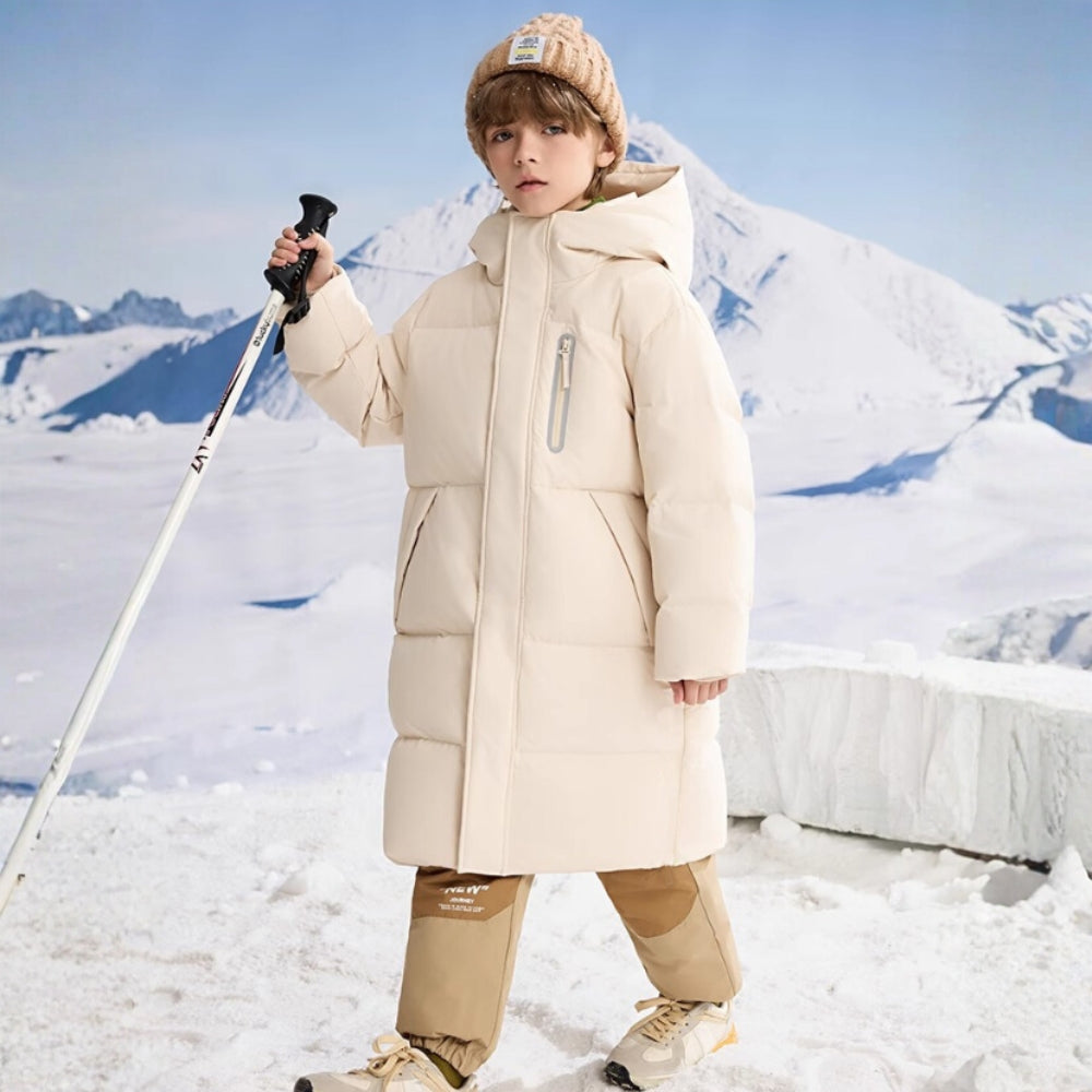 Kids Long Winter Puffer Coat - Beekee
