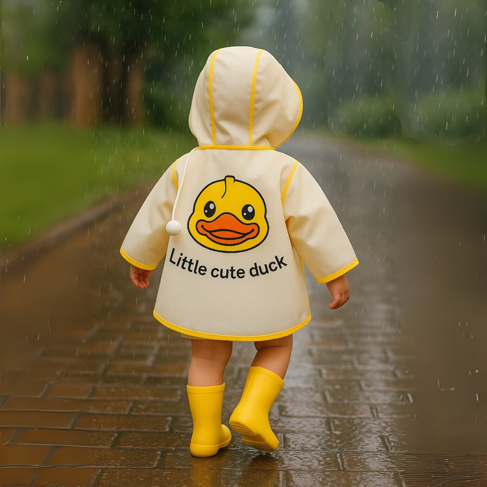 Kids Transparent Cartoon Raincoat - Beekee
