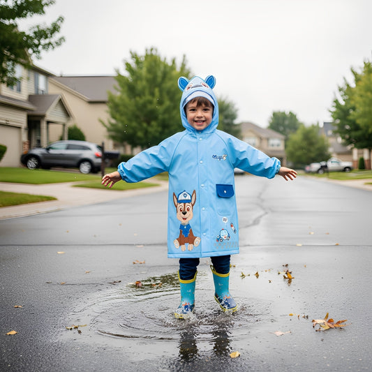 Kids 3D Character Hooded Raincoat - Beekee